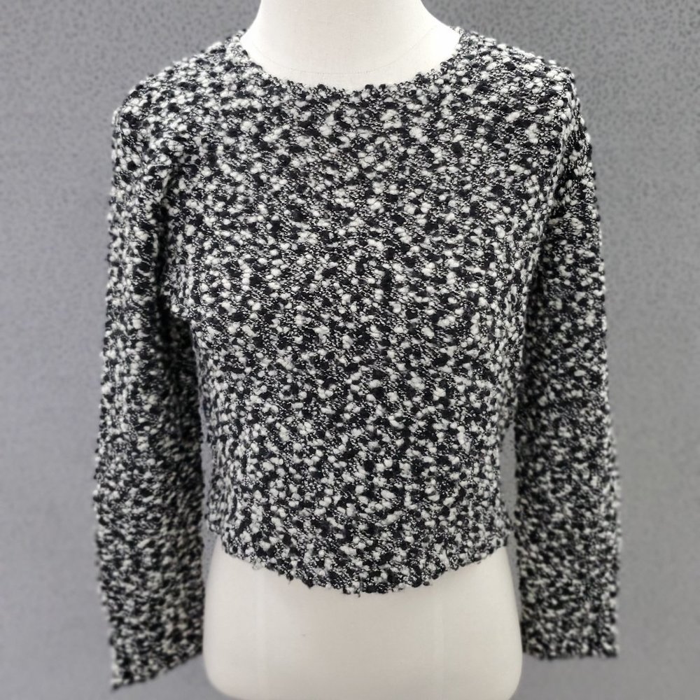 Vintage State of Claude Montana Women's Black/White Sweater Size 42